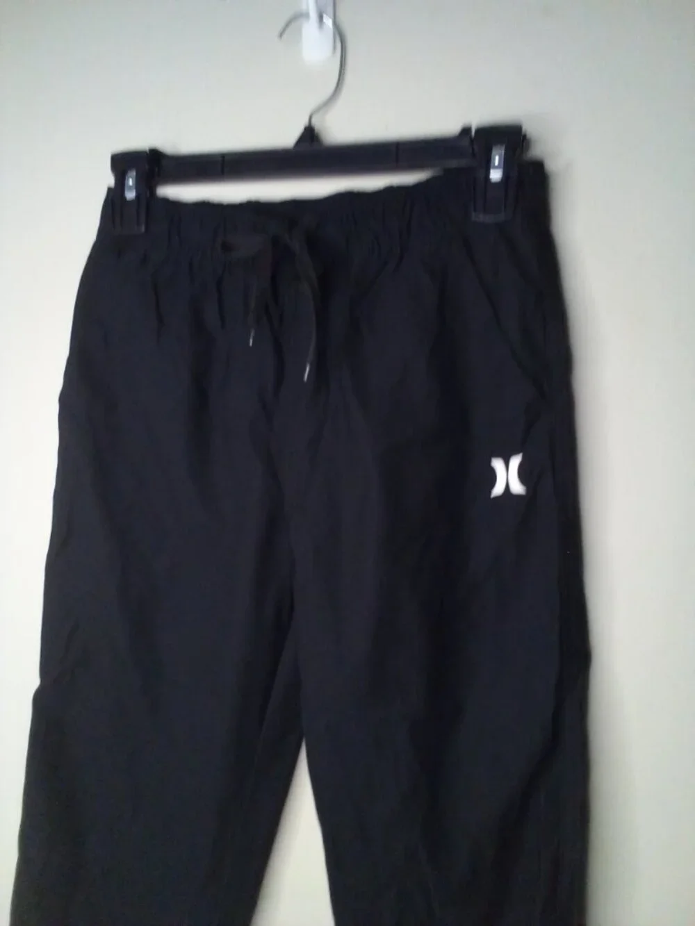 Hurley Jogger Pants Boys 10 12 Active Athletic Drawstring Pockets Black